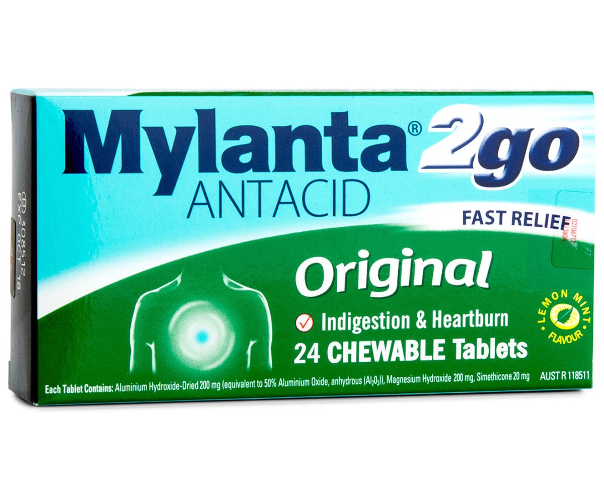 Mylanta 2Go Original Chew Tablet 24 - Mylanta - 1 - Health - ThePharmacy