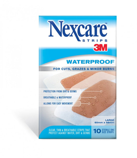 Nexcare Waterproof Strips Large (10 Strips) - Nexcare - 1 - Health - ThePharmacy