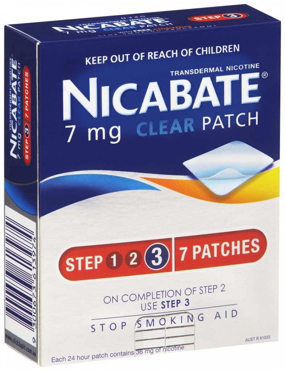Nicabate CQ Clear Patch 7 mg 7 Pack - Nicabate - 1 - Health - ThePharmacy