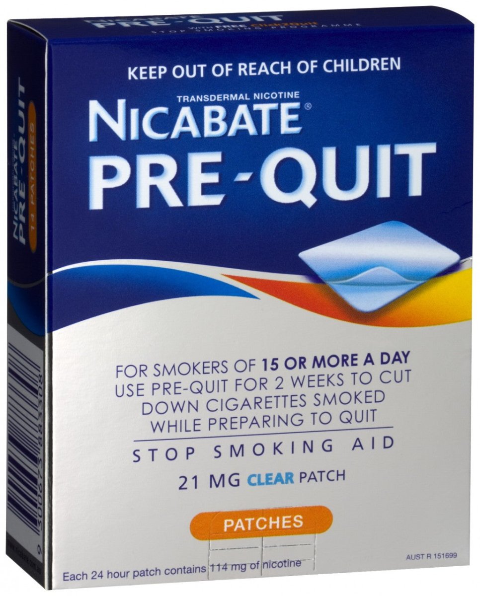 Nicabate Pre Quit Patch 21 mg 14 Pack - Nicabate - 1 - Health - ThePharmacy