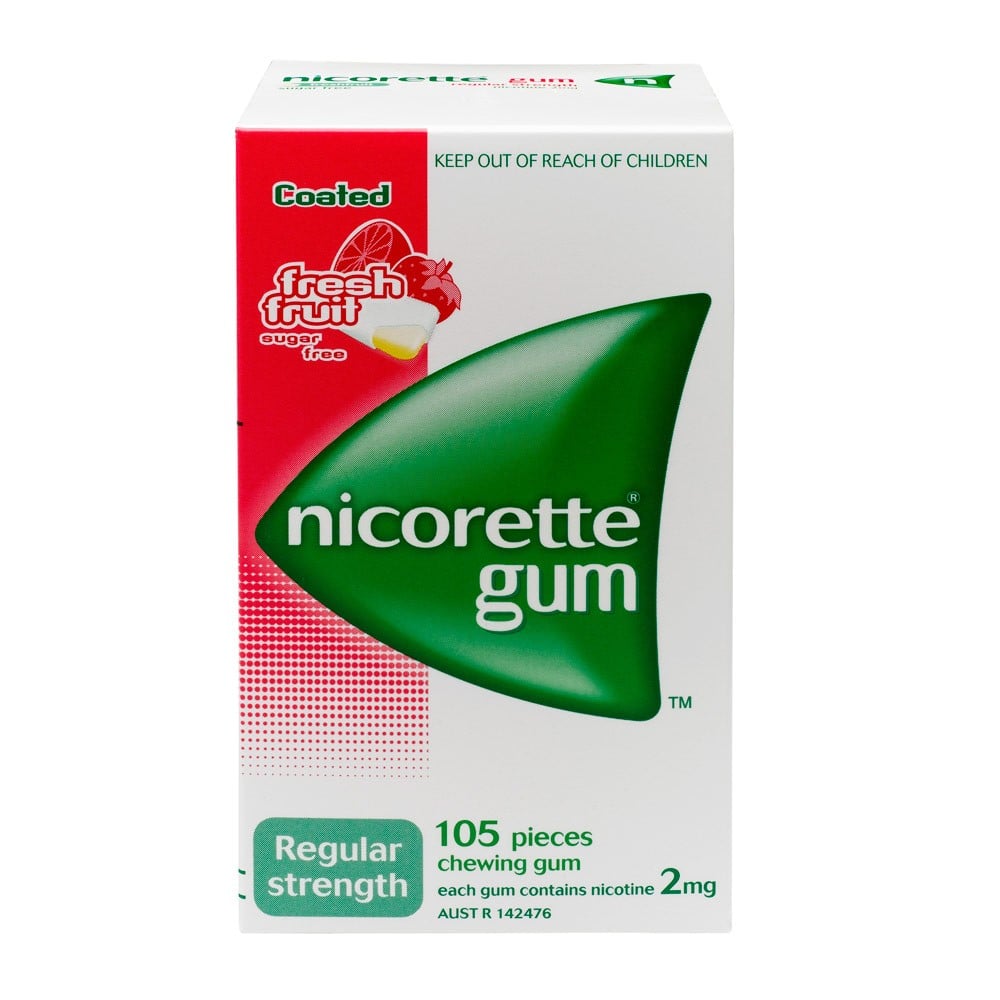 Nicorette Gum Fresh Fruit 2 mg 105 Pack - Nicorette - 1 - Health - ThePharmacy