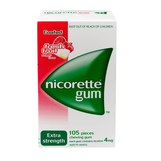Nicorette Gum Fresh Fruit 4 mg 105 Pack - Nicorette - 1 - Health - ThePharmacy