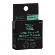 Noosa Basics Dental Floss with Bamboo Charcoal 35m - Noosa Basics - 1 - Health - ThePharmacy