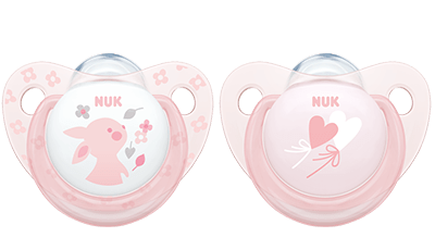 NUK Silicone Soother - Baby Rose 0 - 6M (Twin Pack) - ThePharmacy