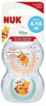 NUK Winnie The Pooh Sleep - Time Soothers Age Group 2 (Twin Pack) - Nuk - 1 - Baby & Kids - ThePharmacy