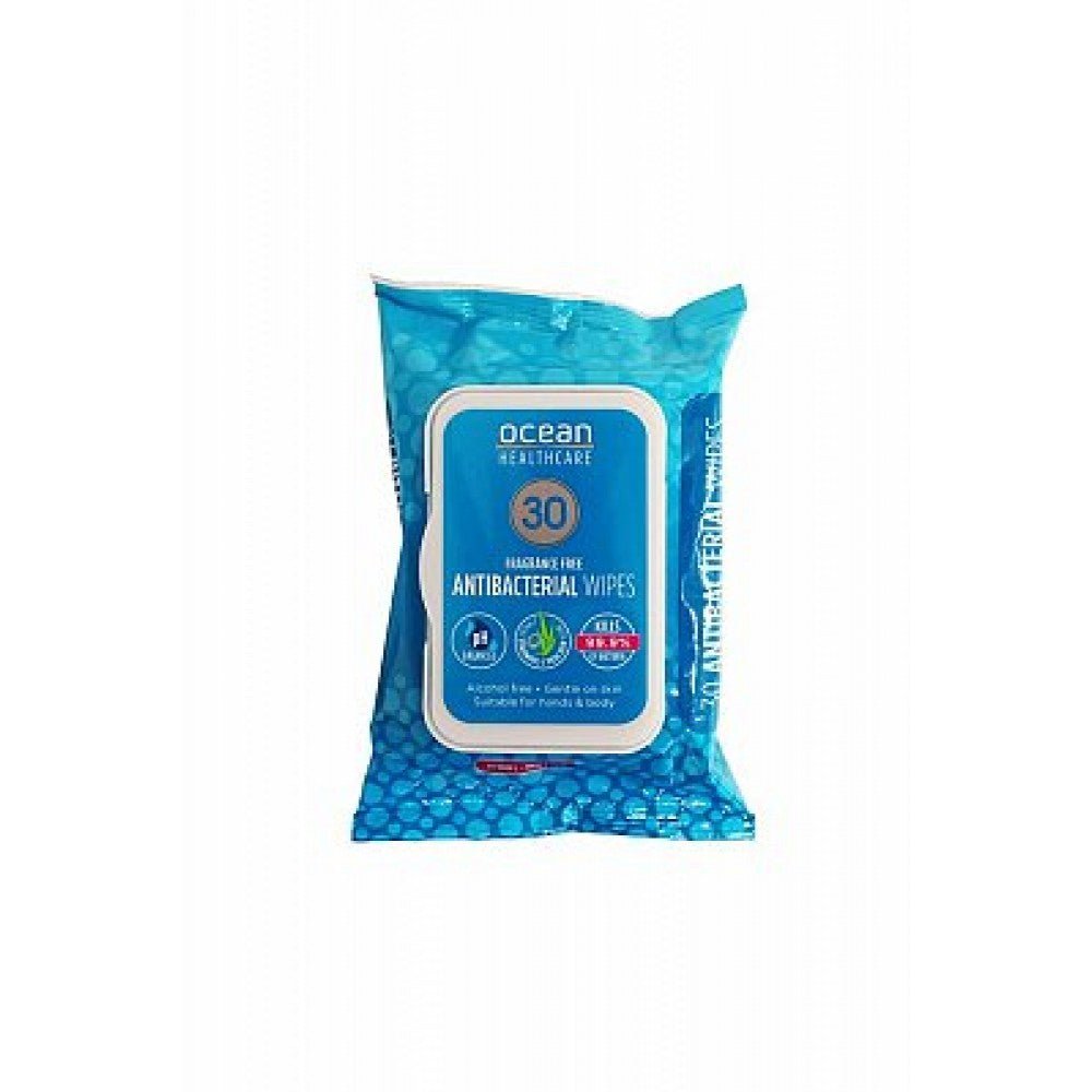 Ocean Healthcare Antibacterial Wipes - 30 wipes - Ocean Healthcare - 1 - Baby & Kids - ThePharmacy