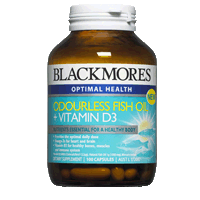 Blackmores Odourless Fish Oil + Vitamin D3 (200 cap) - Blackmores - 1 - Vitamins - ThePharmacy