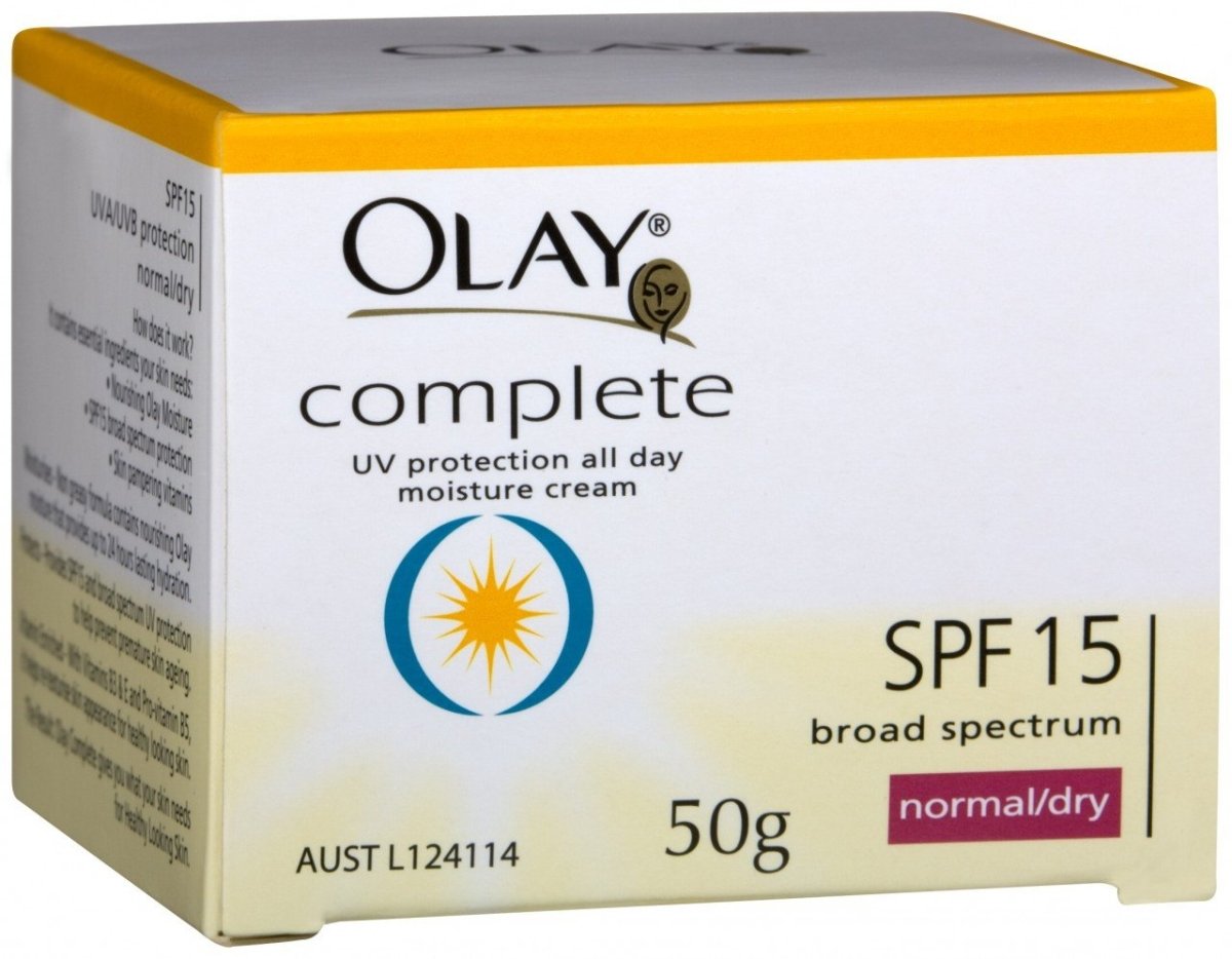 Olay Complete UV Defense SPF 15+ Moisturising Cream Normal/Dry 50gm - Olay - 1 - Beauty & Essentials - ThePharmacy
