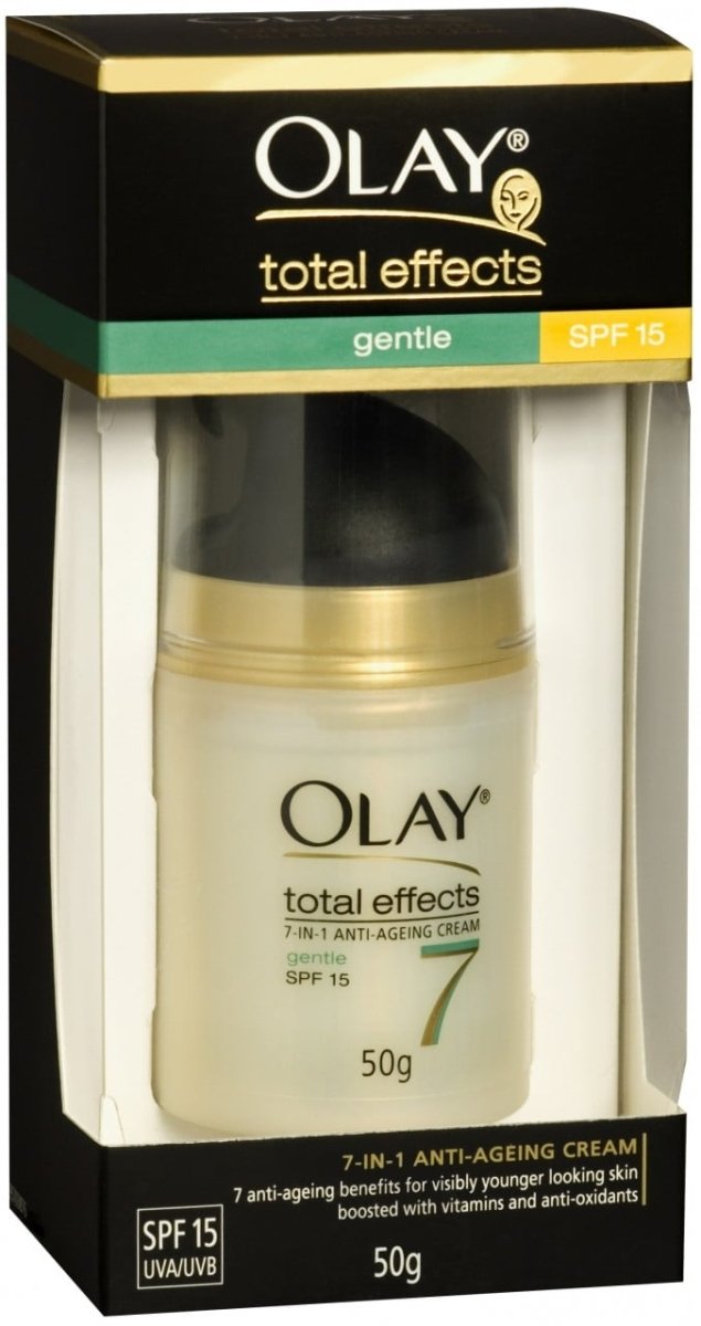 Olay Total Effects Gentle UV Moisturiser with SPF 15+ Fragrance Free 50g - Olay - 1 - Beauty & Essentials - ThePharmacy