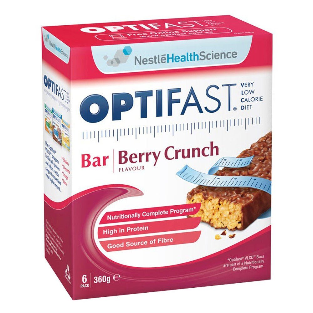 Optifast VLCD Bar Berry Crunch 60g 6 Pack - Optifast - 1 - Diet & Fitness - ThePharmacy