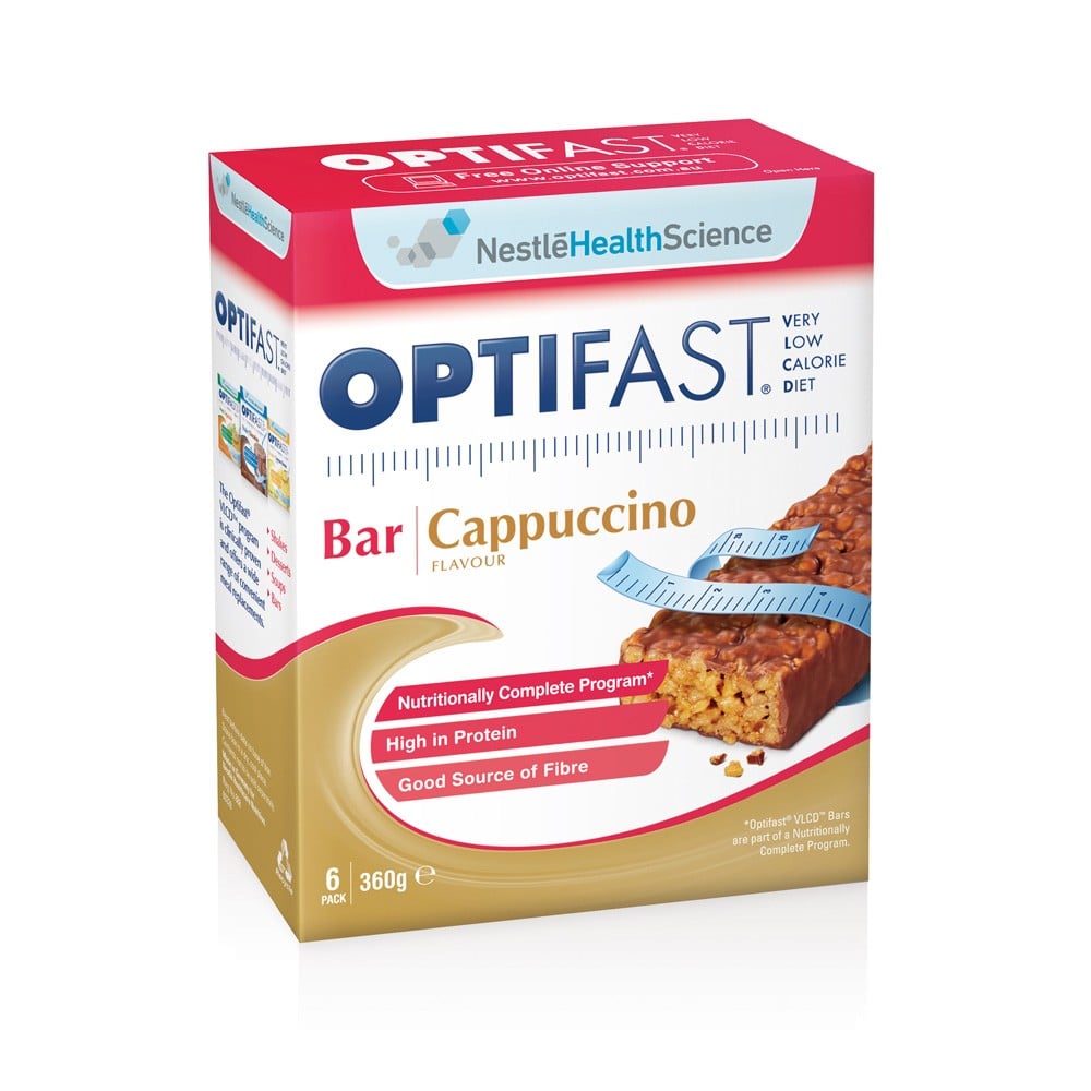Optifast VLCD Bar Cappucino 60g 6 Pack - Optifast - 1 - Diet & Fitness - ThePharmacy