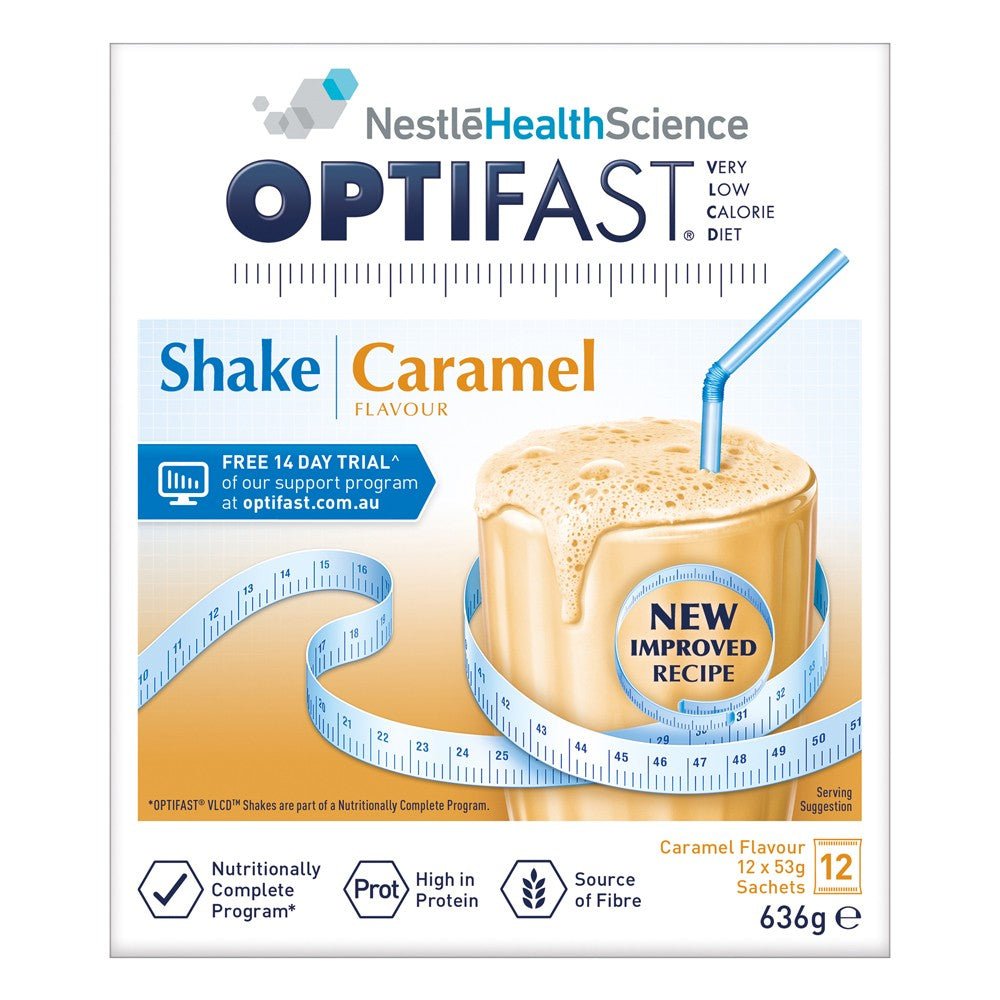 Optifast VLCD Caramel 53g 12 Sachets - Optifast - 1 - Diet & Fitness - ThePharmacy