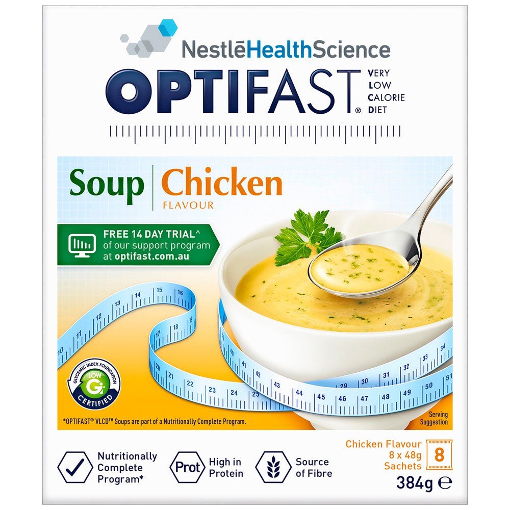 Optifast VLCD Chicken Soup 53g 8 Pack - Optifast - 1 - Diet & Fitness - ThePharmacy