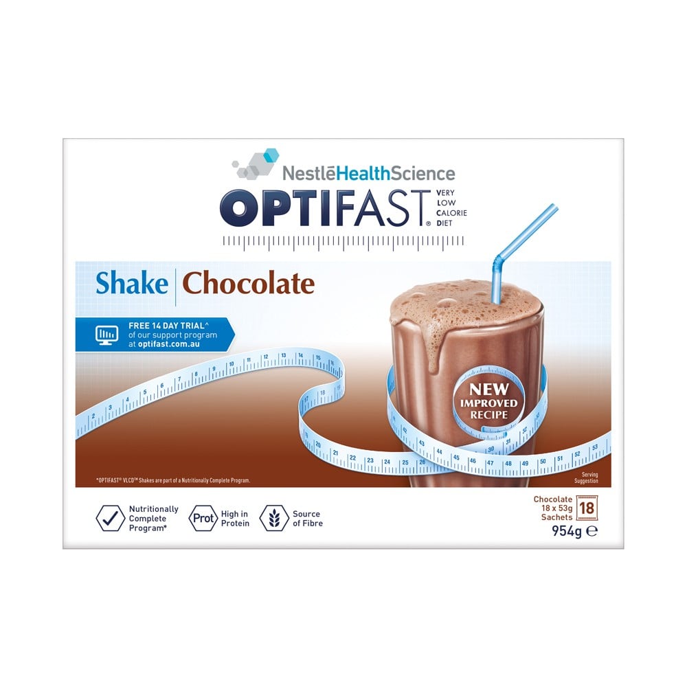 Optifast VLCD Chocolate 18 x 53g Sachets - Optifast - 1 - Diet & Fitness - ThePharmacy