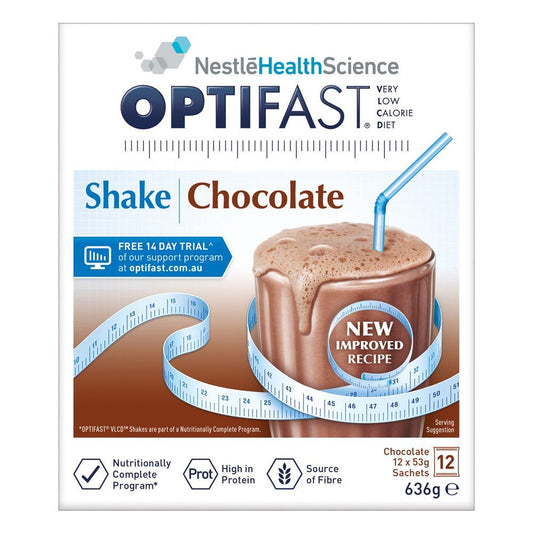 Optifast VLCD Chocolate 53g 12 Sachets - Optifast - 1 - Diet & Fitness - ThePharmacy
