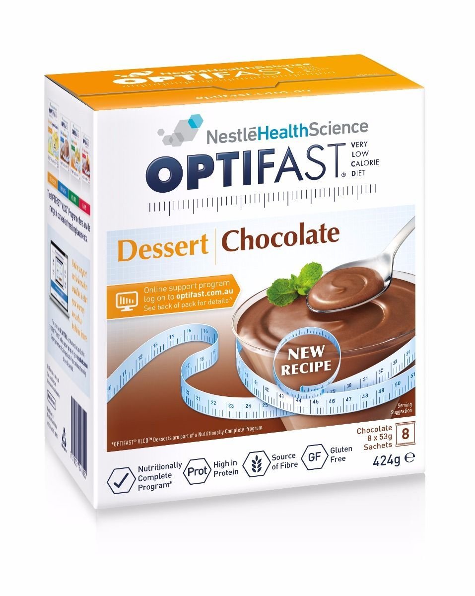 Optifast VLCD Sachets Chocolate Dessert 53g 8 Serves - Optifast - 1 - Diet & Fitness - ThePharmacy