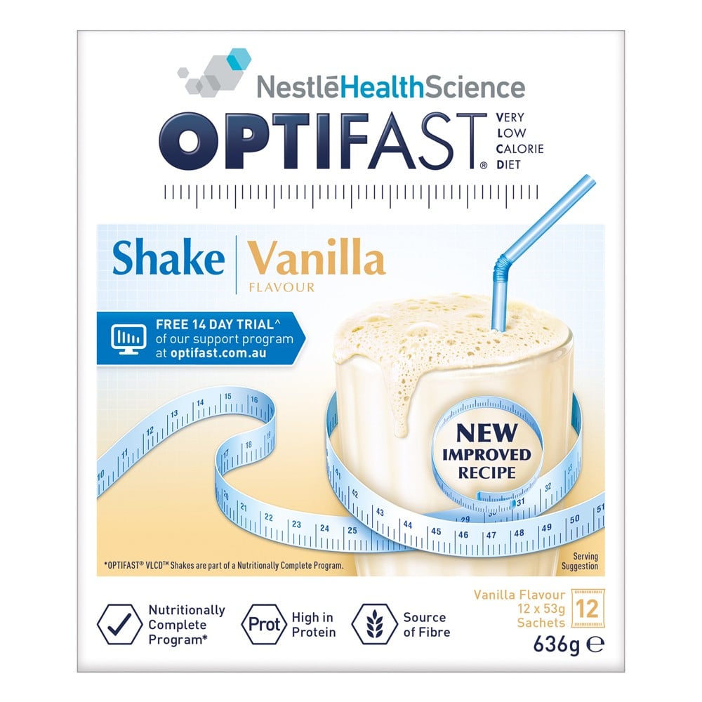 Optifast VLCD Vanilla 53g 12 Sachets - Optifast - 1 - Diet & Fitness - ThePharmacy