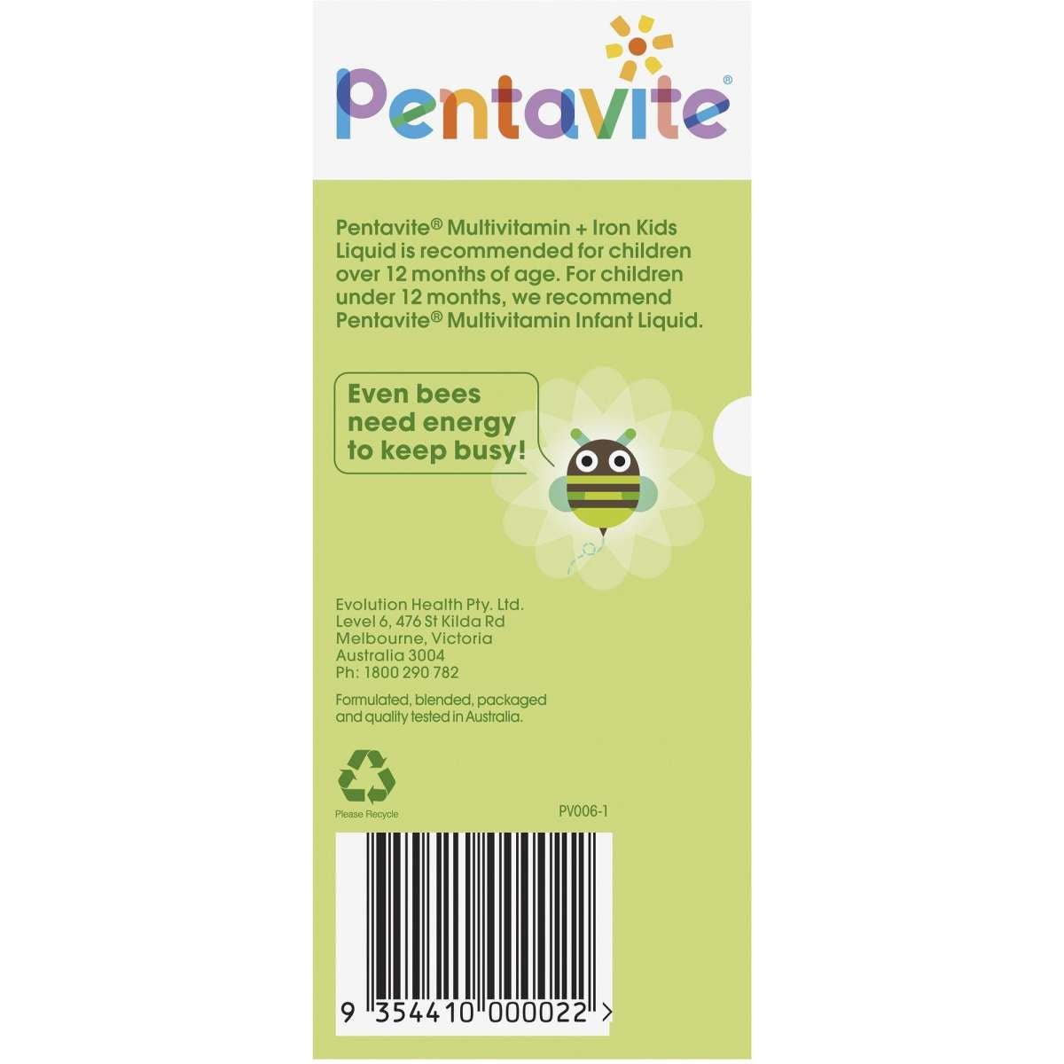 Pentavite Multivitamin + Iron Kid Liquid 200mL - Pentaite - 2 - Vitamins - ThePharmacy