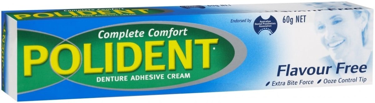 Polident Flavour Free Denture Adhesive 60g - Polident - 1 - Health - ThePharmacy