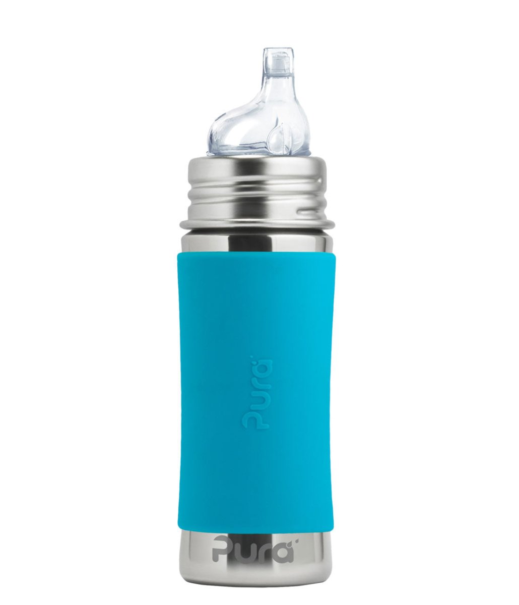 PURA KIKI - 325mL Sippy Bottle - Stainless Steel with Sleeve - 6 COLOURS - Pura - 1 - Baby & Kids - ThePharmacy