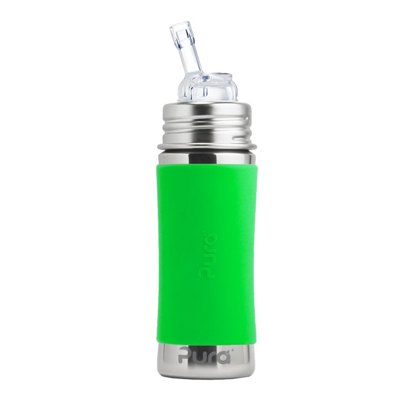 PURA KIKI - 325mL Straw Bottle - Stainless Steel with Sleeve - 7 COLOURS - Pura - 3 - Baby & Kids - ThePharmacy