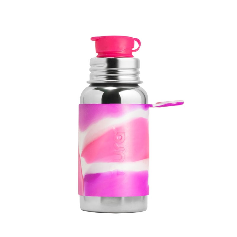 PURA KIKI - 550mL Big Mouth Sport Bottle - Stainless Steel with Sleeve - 2 COLOURS - Pura - 1 - Baby & Kids - ThePharmacy