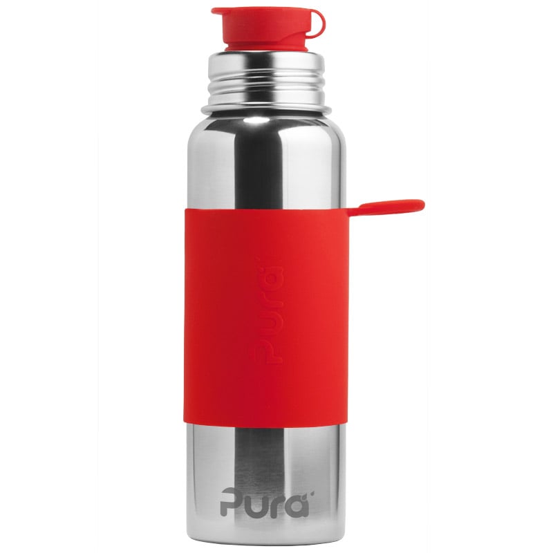 PURA KIKI - 850mL Big Mouth Sport Bottle - Stainless Steel with Sleeve - 3 COLOURS - Pura - 3 - Baby & Kids - ThePharmacy