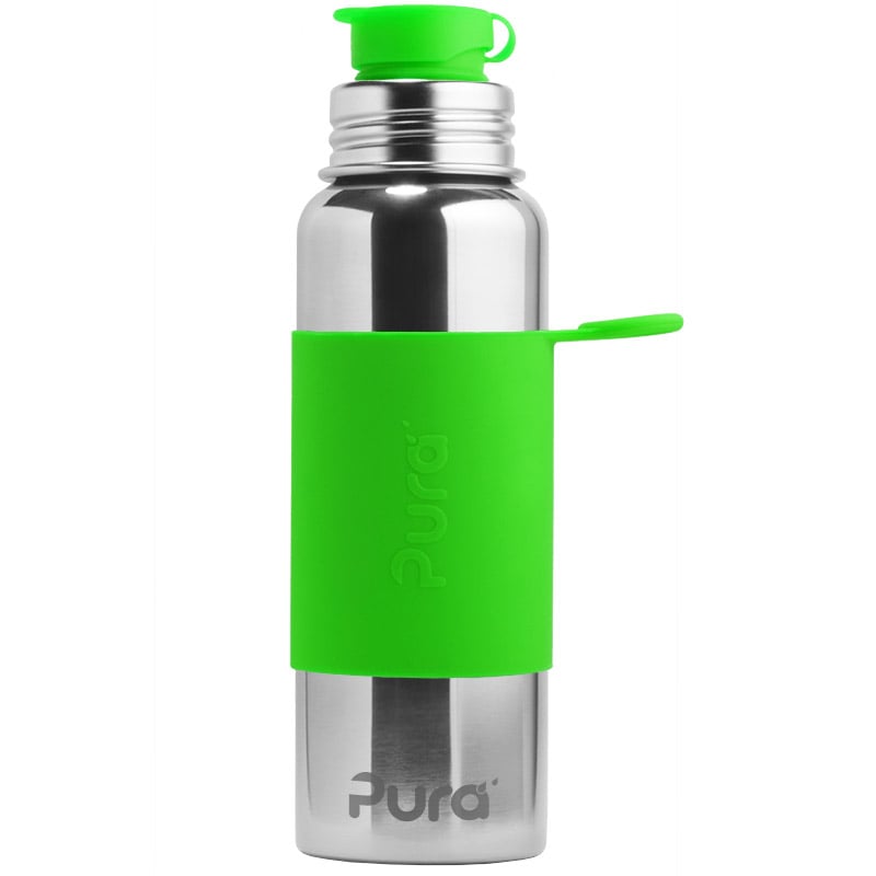 PURA KIKI - 850mL Big Mouth Sport Bottle - Stainless Steel with Sleeve - 3 COLOURS - Pura - 2 - Baby & Kids - ThePharmacy