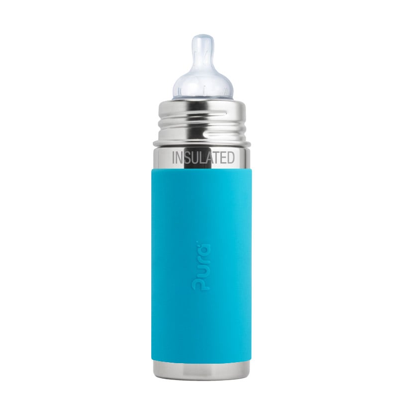 PURA KIKI - Insulated 260mL Infant Bottle - Stainless Steel with Sleeve - 3 COLOURS - Pura - 1 - Baby & Kids - ThePharmacy