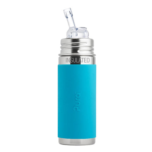 PURA KIKI - Insulated 260mL Straw Bottle - Stainless Steel with Sleeve - 3 COLOURS - Pura - 1 - Baby & Kids - ThePharmacy