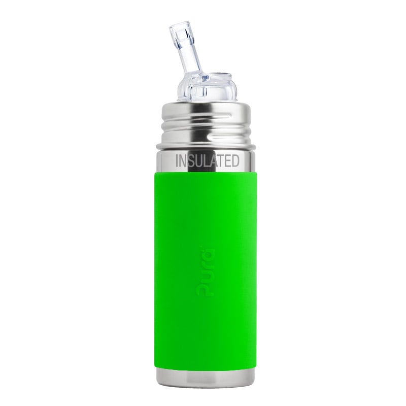 PURA KIKI - Insulated 260mL Straw Bottle - Stainless Steel with Sleeve - 3 COLOURS - Pura - 3 - Baby & Kids - ThePharmacy