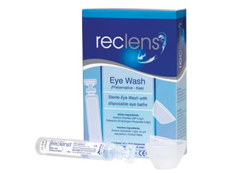 Reclens Eyewash Packs With Disposable Cup 15ml 10 Pack - Reclens - 1 - Health - ThePharmacy