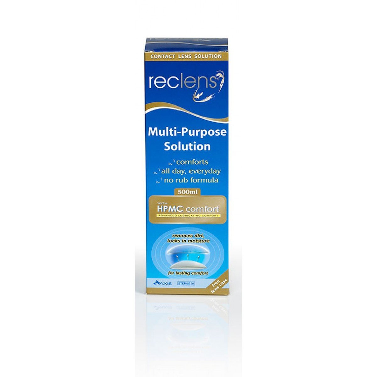 Reclens Multi - Purpose Contact Lens Solution 500mL + Case - Reclens - 1 - Health - ThePharmacy