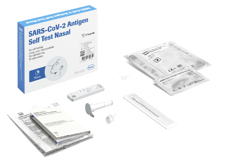 Roche SARS - CoV - 2 COVID - 19 Nasal Rapid Antigen Home Test Kit - 5 Kit - Roche - 1 - Health - ThePharmacy
