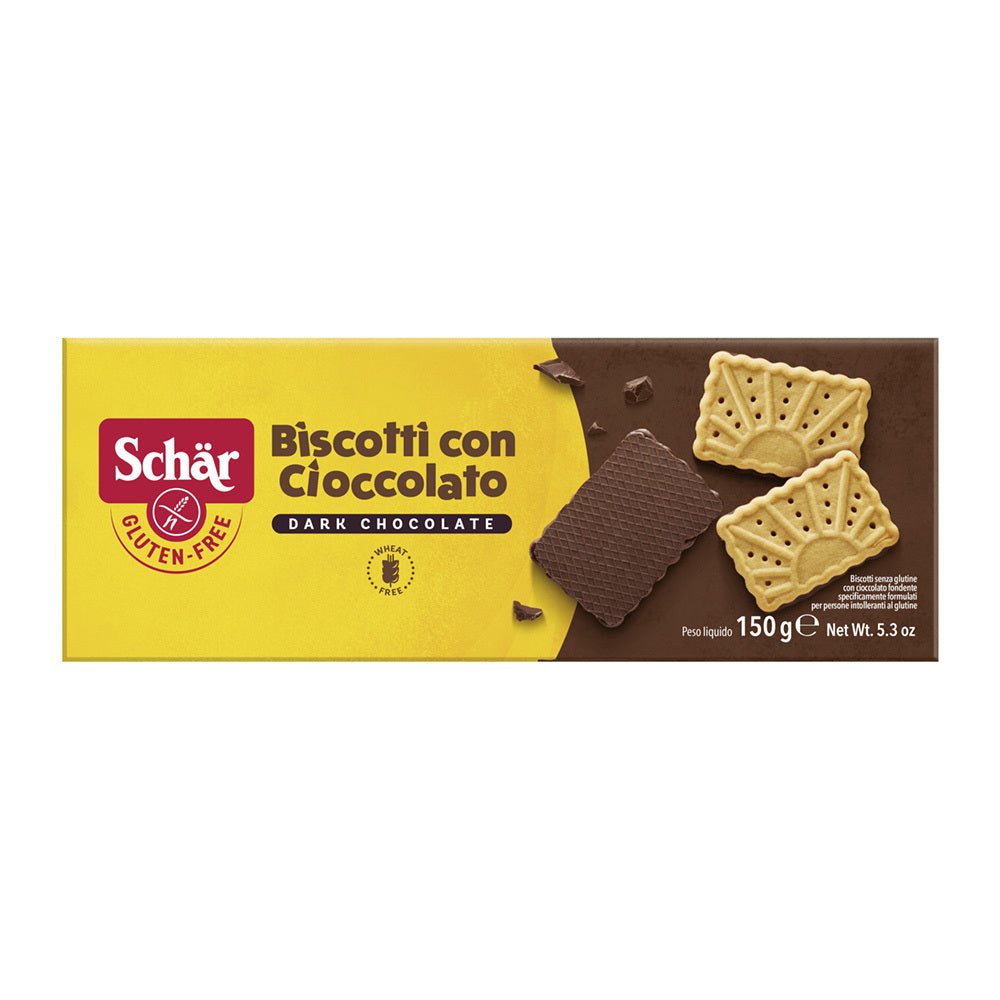 Schar Biscotti Con Cioccolato 150g x 6 (Gluten Free) - Dr Schar - 1 - More - ThePharmacy