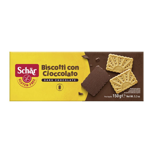 Schar Biscotti Con Cioccolato 150g x 6 (Gluten Free) - Dr Schar - 1 - More - ThePharmacy