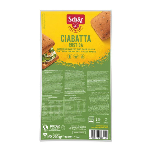 Schar Ciabattine Rustiche Multigrain - Rustic Prebaked rolls 200g x 6 (Gluten Free) - Dr Schar - 1 - More - ThePharmacy