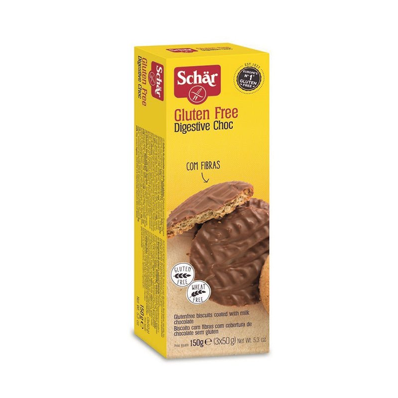 Schar Digestive Choc Biscuits 150g x 6 (Gluten Free) - Dr Schar - 1 - More - ThePharmacy
