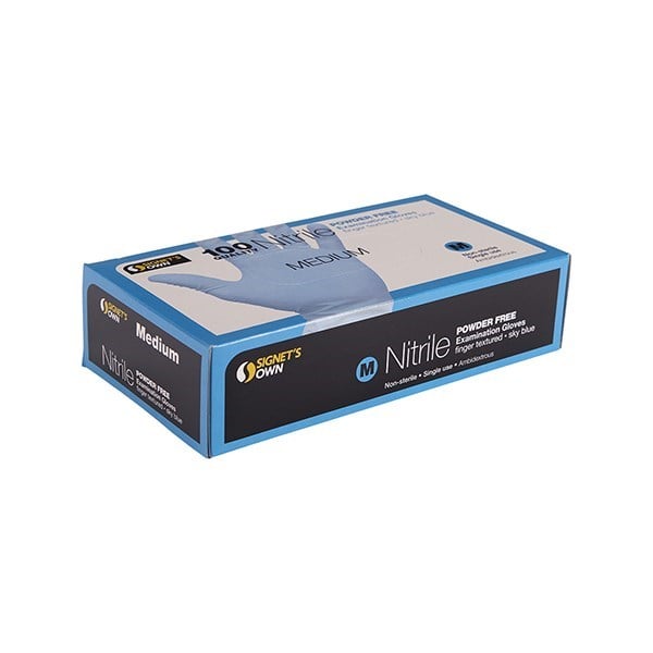 Signet's Own Nitrile Powder Free Exam Gloves - Medium (100 gloves per box) - Signet - 2 - Health - ThePharmacy