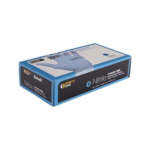 Signet's Own Nitrile Powder Free Exam Gloves - Small (100 gloves per box) - Signet - 2 - Health - ThePharmacy