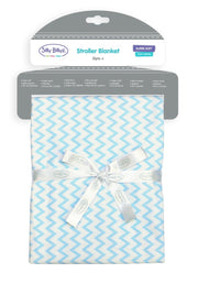 Silly Billyz Cotton Jersey Stroller Blanket Blue Chevron - Silly Billyz - 1 - Baby & Kids - ThePharmacy