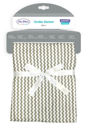Silly Billyz Cotton Jersey Stroller Blanket - Grey Chevron - Silly Billyz - 1 - Baby & Kids - ThePharmacy