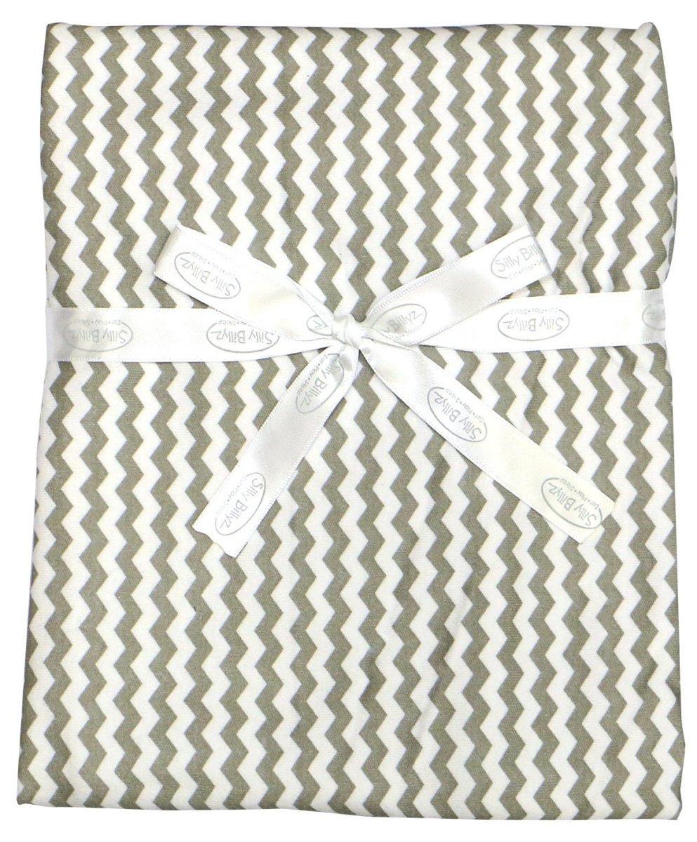 Silly Billyz Cotton Jersey Stroller Blanket - Grey Chevron - Silly Billyz - 2 - Baby & Kids - ThePharmacy