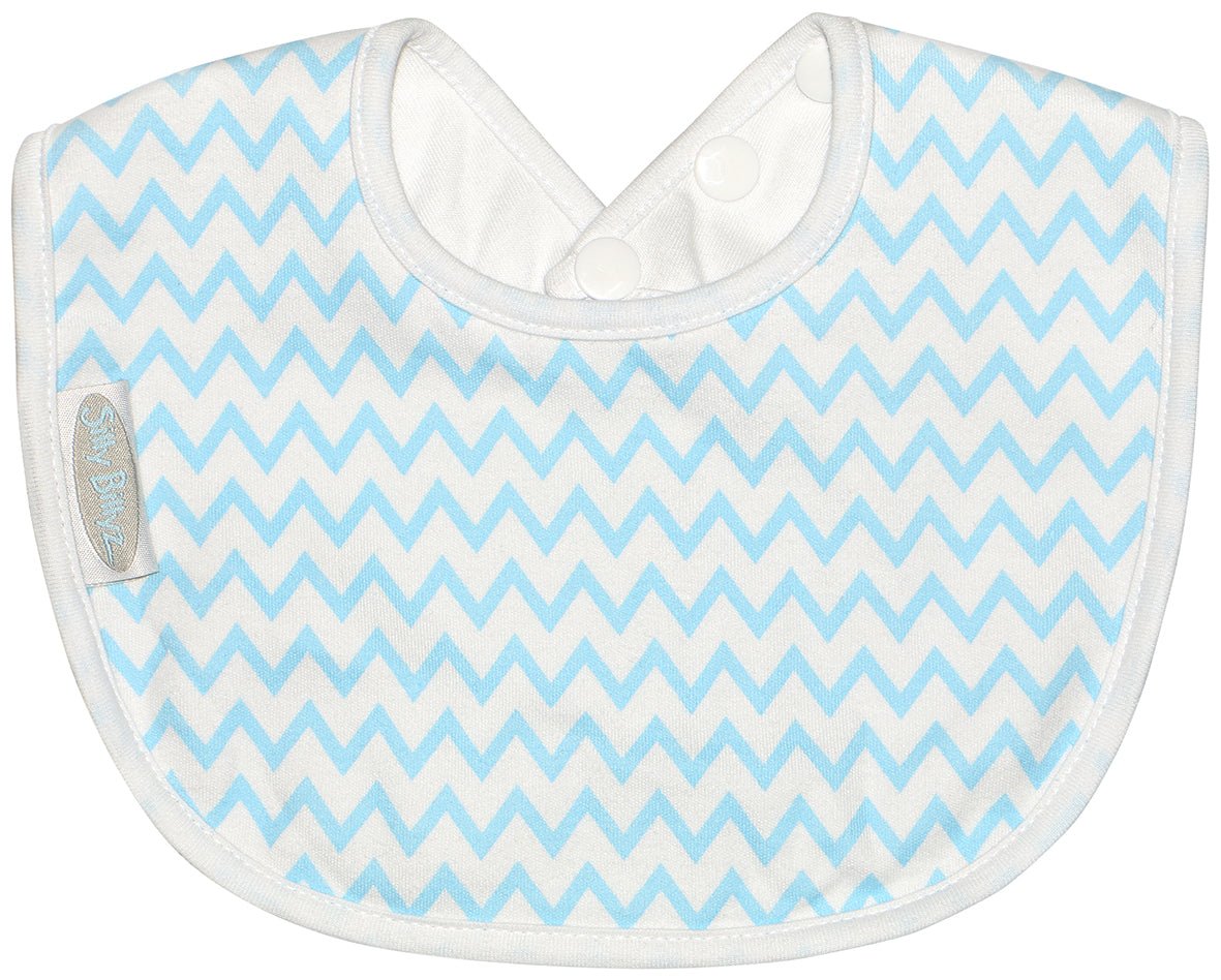 Silly Billyz Jersey Biblet - Blue Chevron - Silly Billyz - 1 - Baby & Kids - ThePharmacy
