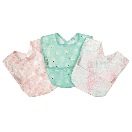 Silly Billyz Wipe Clean Nylon Pocket Bib 3 Pack - Girl - Silly Billyz - 1 - Baby & Kids - ThePharmacy