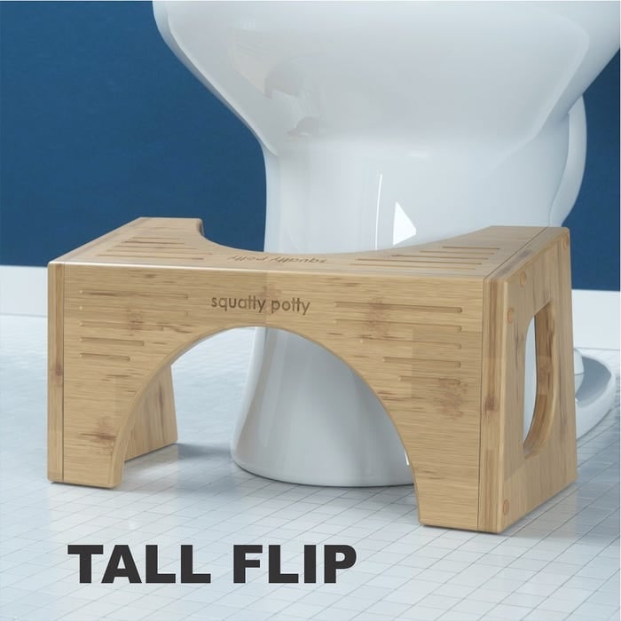 Squatty Potty Flip Bamboo Stool - 7" to 9" - Squatty Potty - 2 - Brands - ThePharmacy