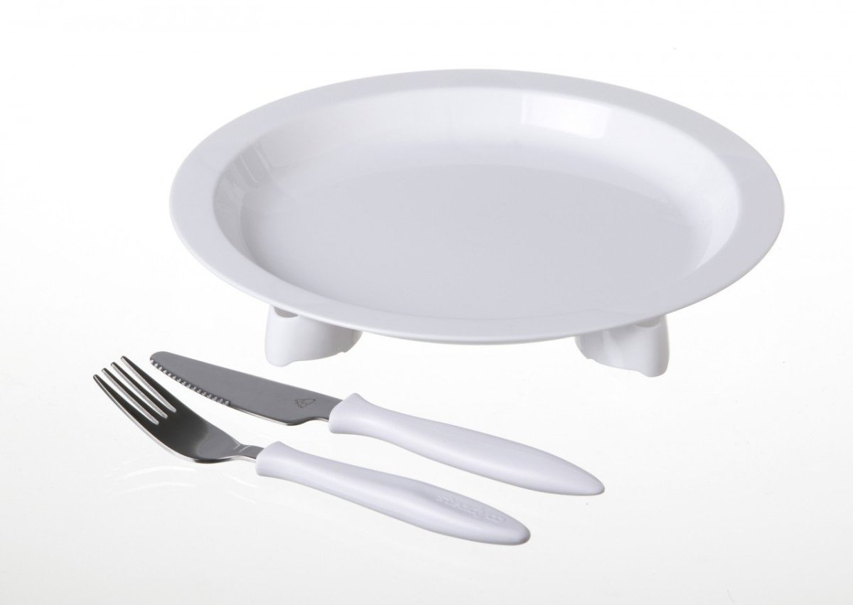 Steadyco Lets Eat Plate, Knife & Fork White - Steadyco - 1 - Baby & Kids - ThePharmacy