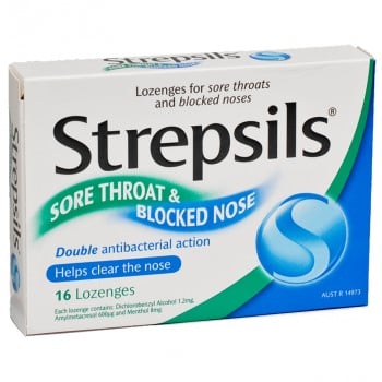 Strepsils Lozenge Sore Throat & Blocked Nose 16 pack - Strepsils - 1 - Health - ThePharmacy