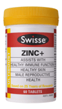 Swisse Ultiboost Zinc + 60 Tablets - Swisse - 1 - Vitamins - ThePharmacy