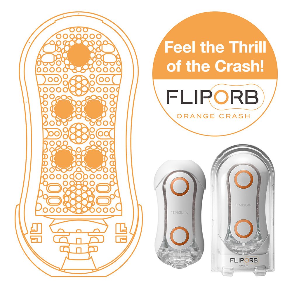 Tenga Flip Orb - Orange Crash - Tenga - 4 - Sexual Health - ThePharmacy